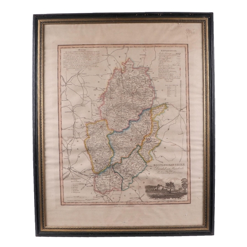 219 - After Thomas Moule - a modern map of Dorsetshire; together with two similar maps - Westmoreland and ... 