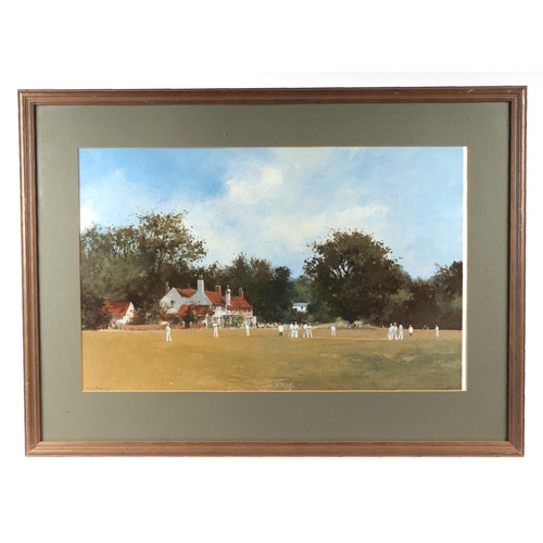 230 - After Roy Perry - New Batsman - coloured print; together with another similar; and another depicting... 