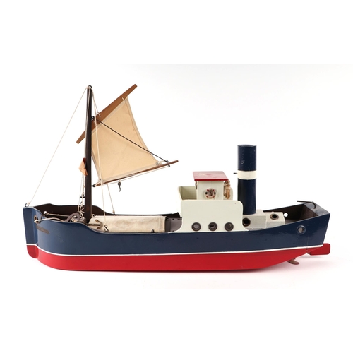 343 - A Lines Bros (pre Triang) model of a boat, 57cms long.