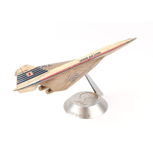 367 - A 1960's cast model of a Japan Airlines 2707, 31cms long.