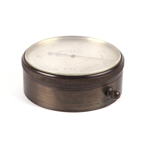 451 - An R & J Beck of London Compensated Barometer, cased; together with a Victorian Kew Observatory Cert... 