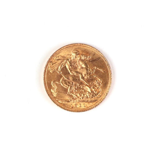 497 - A George V 1911 full gold sovereign.