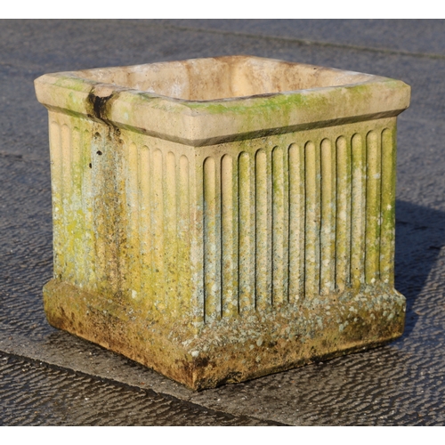 7 - A stoneware garden planter, 36cm wide.