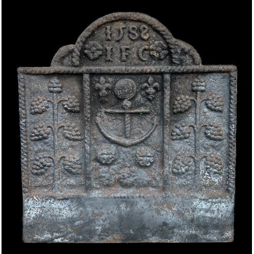 734 - Two iron fire grates; together with a brass folding firescreen; a Victorian copper coal scuttle; and... 