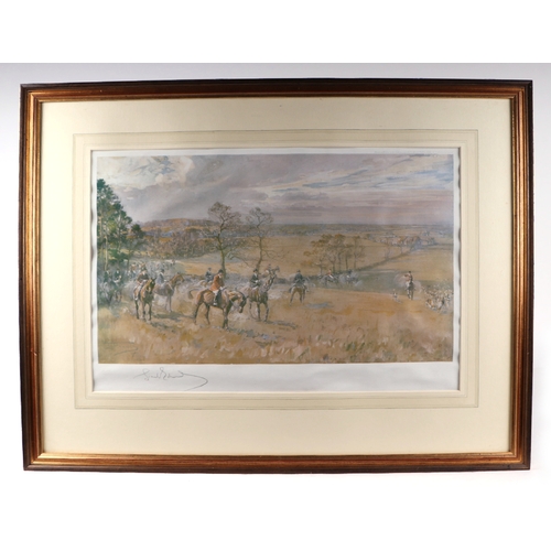 228 - After Lionel Edwards - The Blackmore Vale - coloured print, signed in pencil to the margin, 52 by 38... 