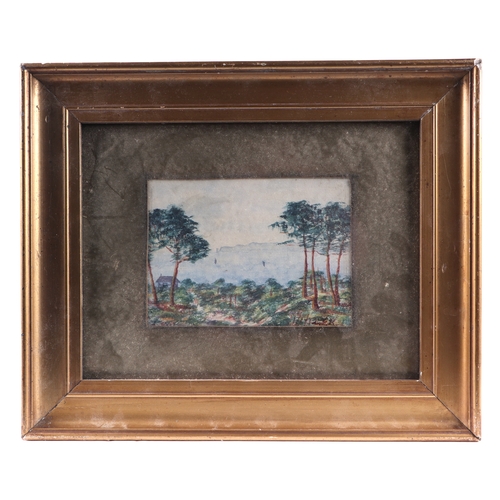 181 - 19th century British school - a pair of coastal scenes, watercolour, initialled 'FR' and dated 1/1/1... 