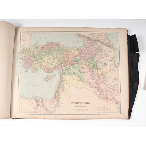 46 - A late 19th century J. Bartholomew World Atlas published by George Philip & Son, London & Liverpool,... 