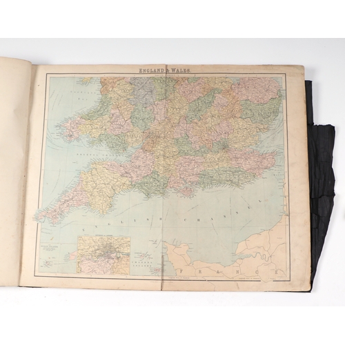 46 - A late 19th century J. Bartholomew World Atlas published by George Philip & Son, London & Liverpool,... 