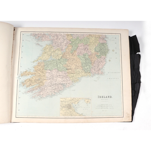 46 - A late 19th century J. Bartholomew World Atlas published by George Philip & Son, London & Liverpool,... 