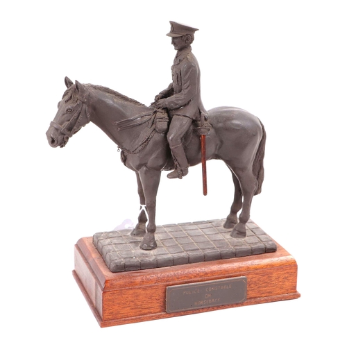 111 - Police Constable on Horseback sculpture by Richard & Valerie Green, No.22 of a limited edition of 10... 