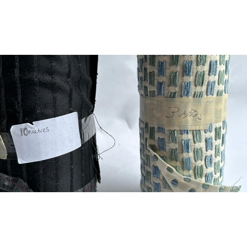 159 - A quantity of upholsterers remnant fabric rolls, various makes, designs and quantities, (We recommen... 