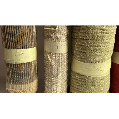 160 - A quantity of upholsterers remnant fabric rolls, various makes, designs and quantities, (We recommen... 