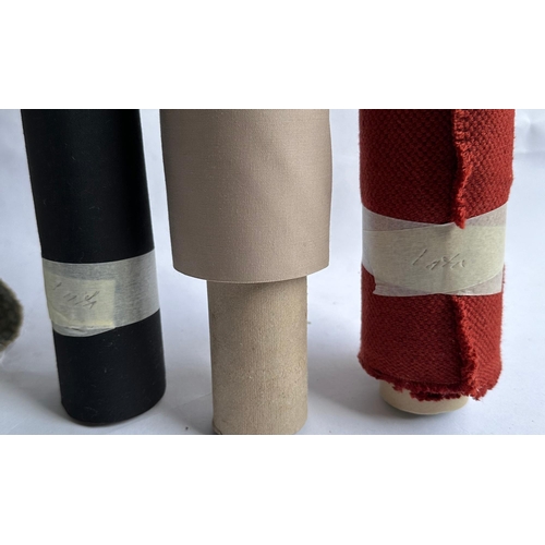 163 - A quantity of upholsterers remnant fabric rolls, various makes, designs and quantities, (We recommen... 