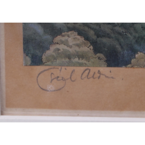 199 - After Cecil Aldin, coloured hunt scene print, No.18, signed in pencil in the margin, framed and glaz... 