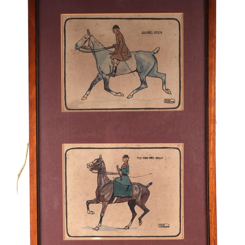 200 - After Frank Stonelake (1879-1929), set of four coloured prints, depicting Farmer Furrowbred, Captain... 