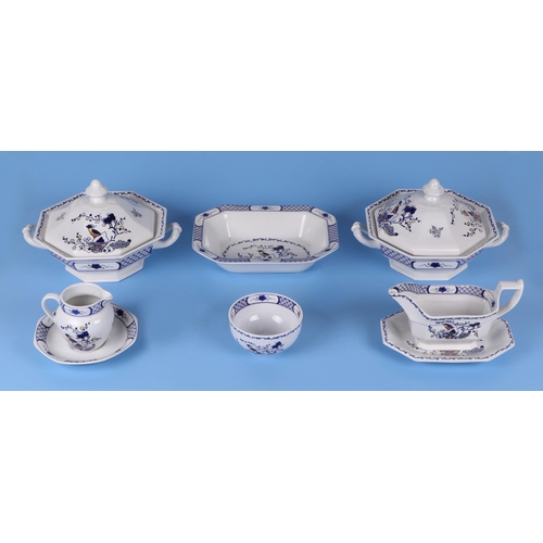 313 - A Wedgwood Georgetown collection Volendam design tableware's to include tureens and covers; a pair o... 