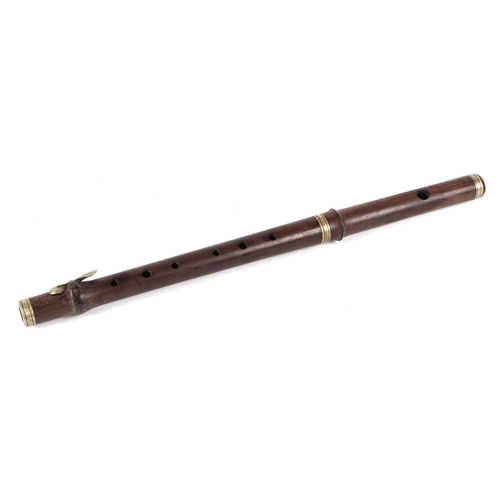 360 - A Riviere & Hawkes rosewood piccolo, 39cm long.