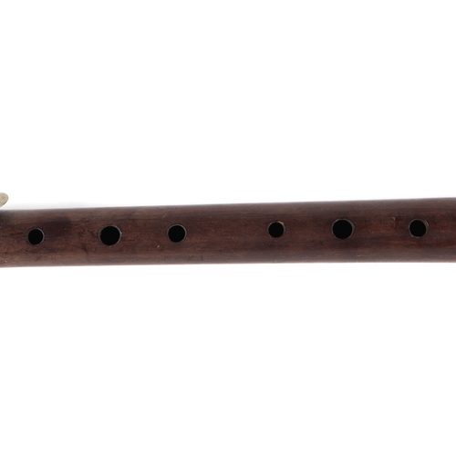 360 - A Riviere & Hawkes rosewood piccolo, 39cm long.