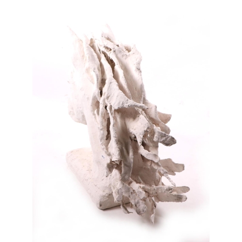 399 - A plaster cast sculpture in the form of a horses head, approx 80cm wide.