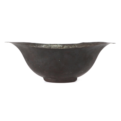 416 - A kashkul style footed planter,30cm wide.