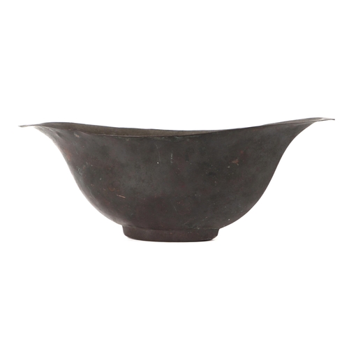 416 - A kashkul style footed planter,30cm wide.