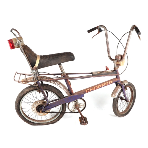 60 - A 1970s Raleigh Mk2 Chopper, for restoration, but complete with Banana saddle, luggage rack, Sturmey... 