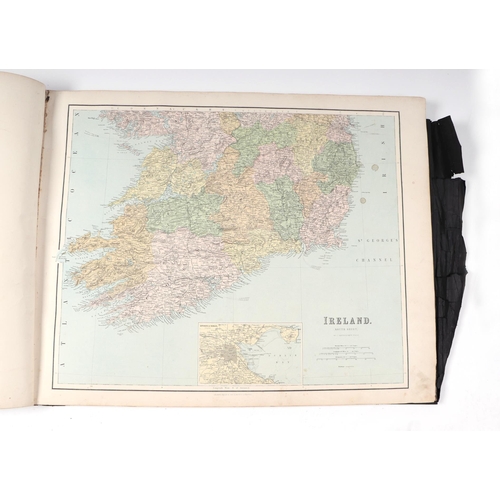 66 - A late 19th century J. Bartholomew World Atlas published by George Philip & Son, London & Liverpool,... 