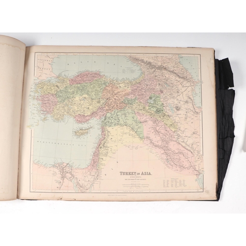 66 - A late 19th century J. Bartholomew World Atlas published by George Philip & Son, London & Liverpool,... 