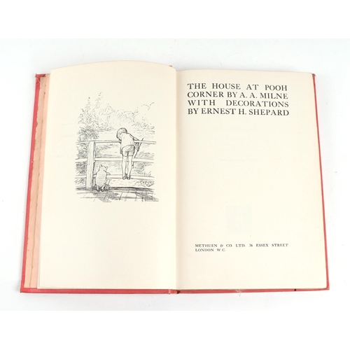 74 - Milne (AA) - The House at Pooh Corner - first edition, pictorial pink cloth, published by Methuen & ... 