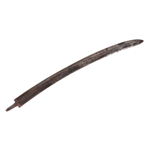 81 - A steel cutlass blade, 62cm long.