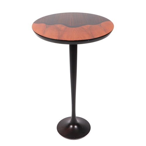 829 - A modern Scandinavian design Eros style bistro table, having a circular top on a tulip base, 53cm wi... 