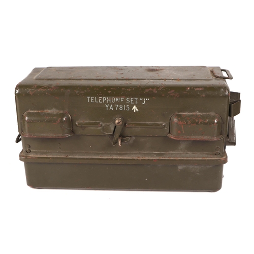 94 - A WWII metal carry case to hold 3.7inch Anti Aircraft shells. In raised relief on the lid it reads: ... 