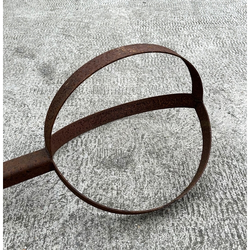 34 - Two well weathered iron garden 