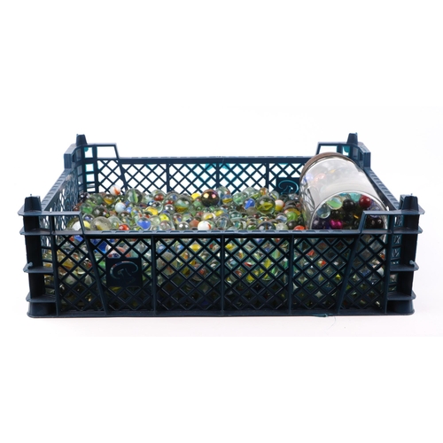 367 - A large quantity of vintage glass marble.