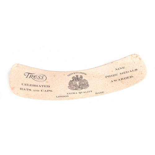 382 - A Tress & Co London silk top hat, 60cm circumference, together with a leather travelling case (2).