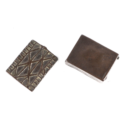 405 - Reportedly a Mud Lark find from the banks of the River Thames, a small bronze box, possible 17th cen... 