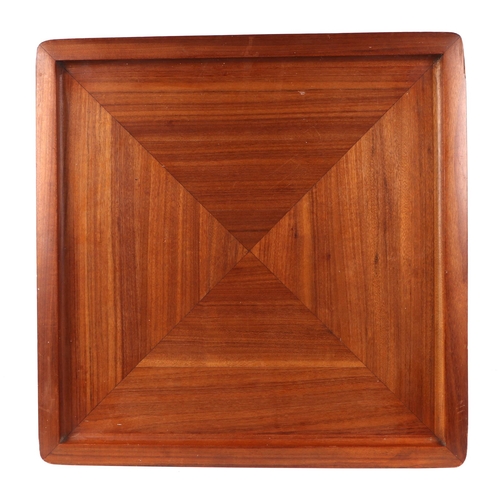 417 - A mid-20th century Danish design square tray, 47cm wide.