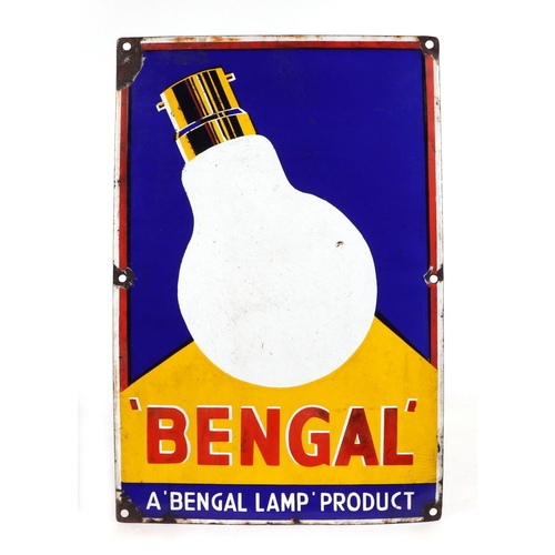 446 - An Indian enamel pictorial advertising sign, 