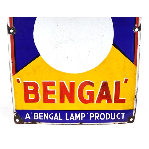 446 - An Indian enamel pictorial advertising sign, 