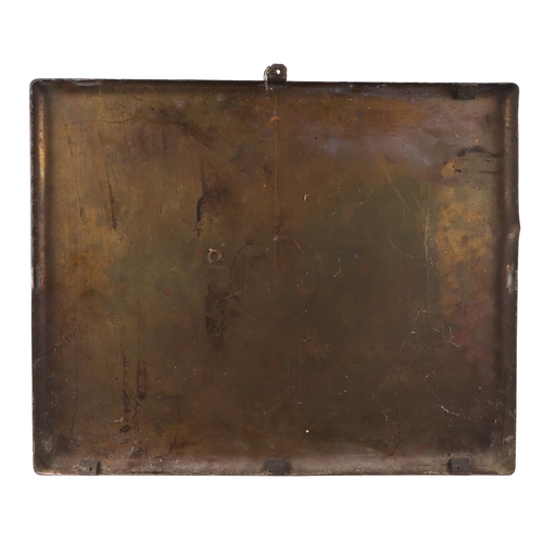 448 - Assorted 1950's Bangkok advertising signs, comprising of two large brass name plates, engraved in Ch... 