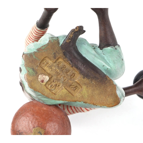 473 - Franz Bergmann (1861-1936), an early 20th century cold painted bronze figure, depicting a Moorish bo... 