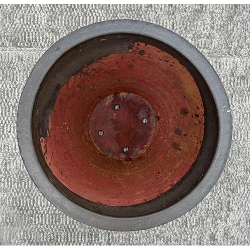 6 - A large glazed garden planter.