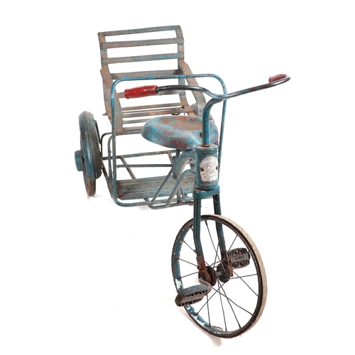 371 - A Burmese tubular steel child's tricycle.