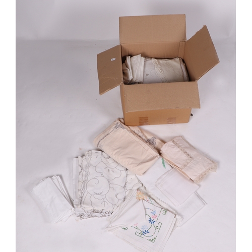 132 - A quantity of table linen.