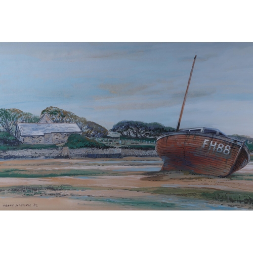 112 - Frank McNichol (1911-2003) - The Falmouth Boat - signed & dated '83 lower left, watercolour, framed ... 