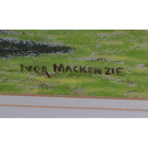 115 - Ivor MacKenzie (20th century British) - The Cloister - signed lower right, pastel, framed & glazed w... 