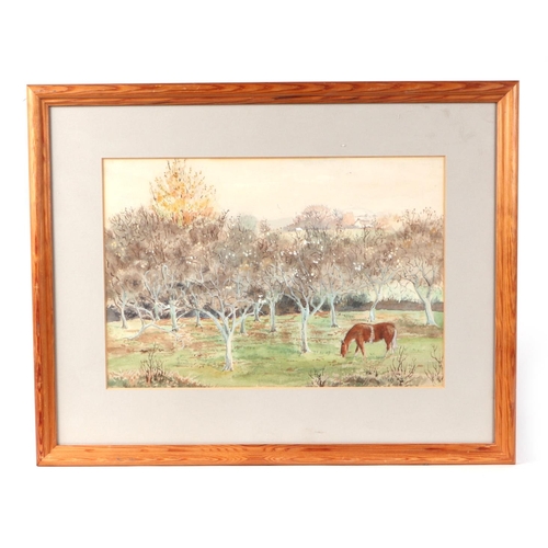 132 - Early 20th century English school - a pair of rural landscapes depicting a herd of cattle in front o... 