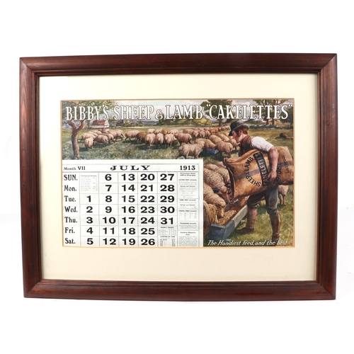 137 - A group Bibby's Agricultural Feed facsimile prints depicting pictorial advertising calendar months (... 