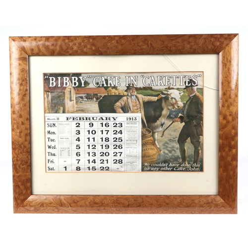 137 - A group Bibby's Agricultural Feed facsimile prints depicting pictorial advertising calendar months (... 