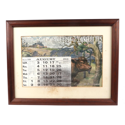 137 - A group Bibby's Agricultural Feed facsimile prints depicting pictorial advertising calendar months (... 